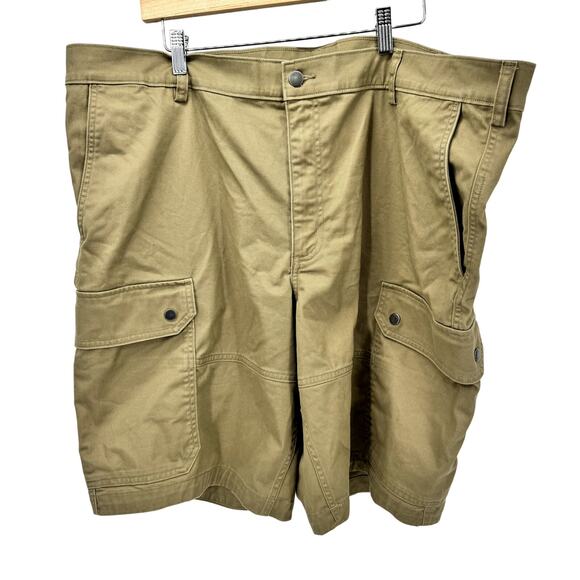 Duluth 40 Grit Shorts Mens 44 (45x11) Cargo Standard Fit Utility Khaki Tan - Picture 2 of 6